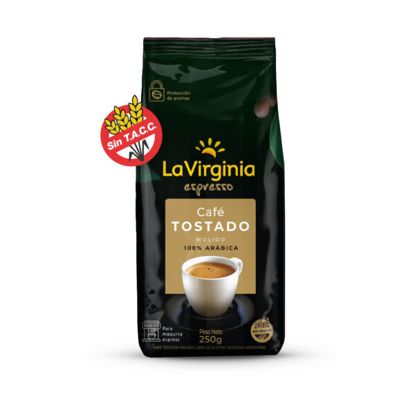 Café LV tostado molido x 250 grs.