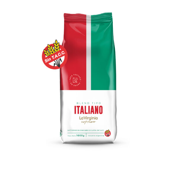Café Tostado en grano Italiano x 1 kilo