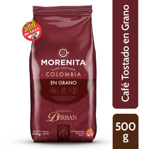 Morenita Colombia tostado en grano x 500 grs. - Imagen 2