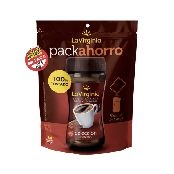 Café Instantáneo LV tostado selección Pack Ahorro  x 150 grs.