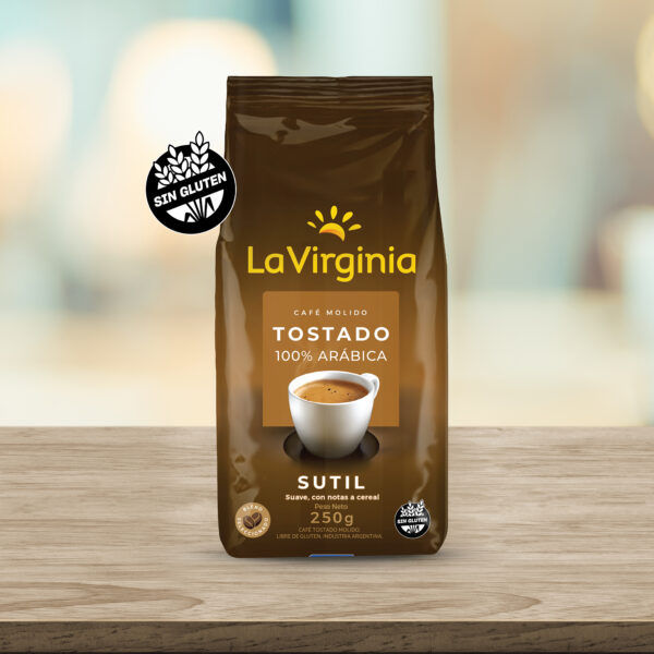 La Virginia Café Tostado molido Sutil 100% arábica x 250 Grs. - Imagen 3